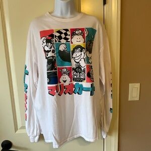 Mario Kart Long Sleeve T-Shirt size XL